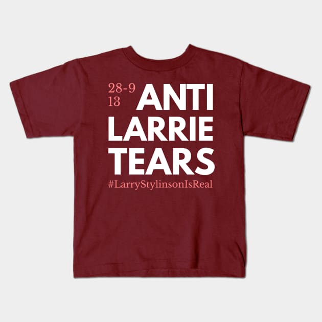 Anti-Larrie tears Kids T-Shirt by GlitterMess